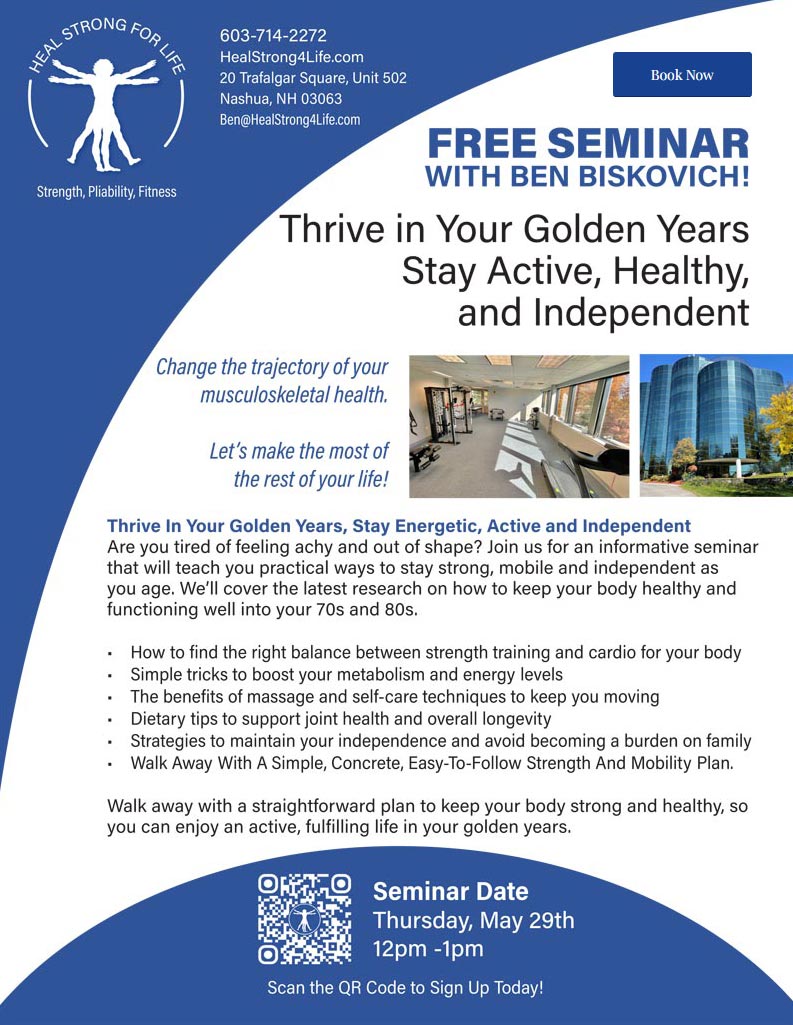 Heal Strong MAY 29 Seminar